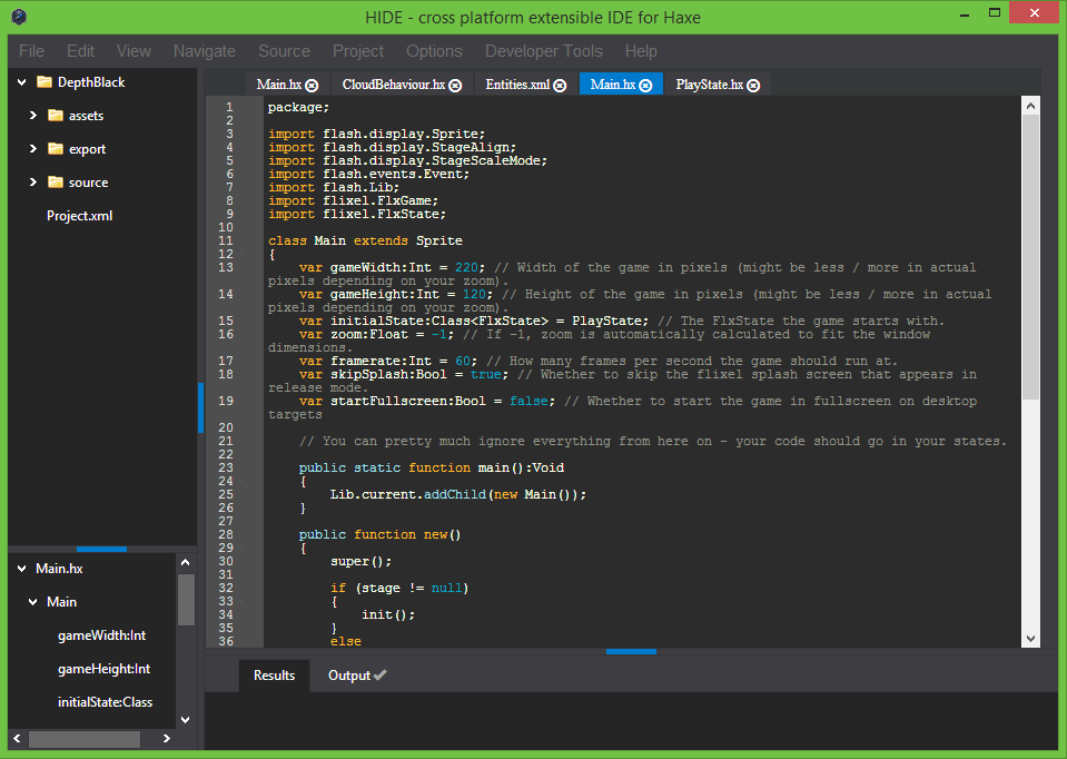 HIDE screenshot