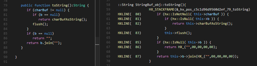 Improved Haxe/C++ code output